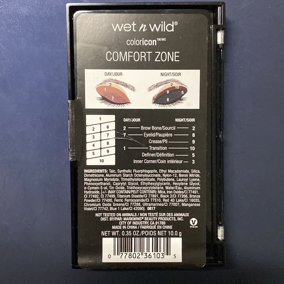 Wet n Wild 10 Pan Eyeshadow Palette in Comfort Zone - Picture 3 of 3